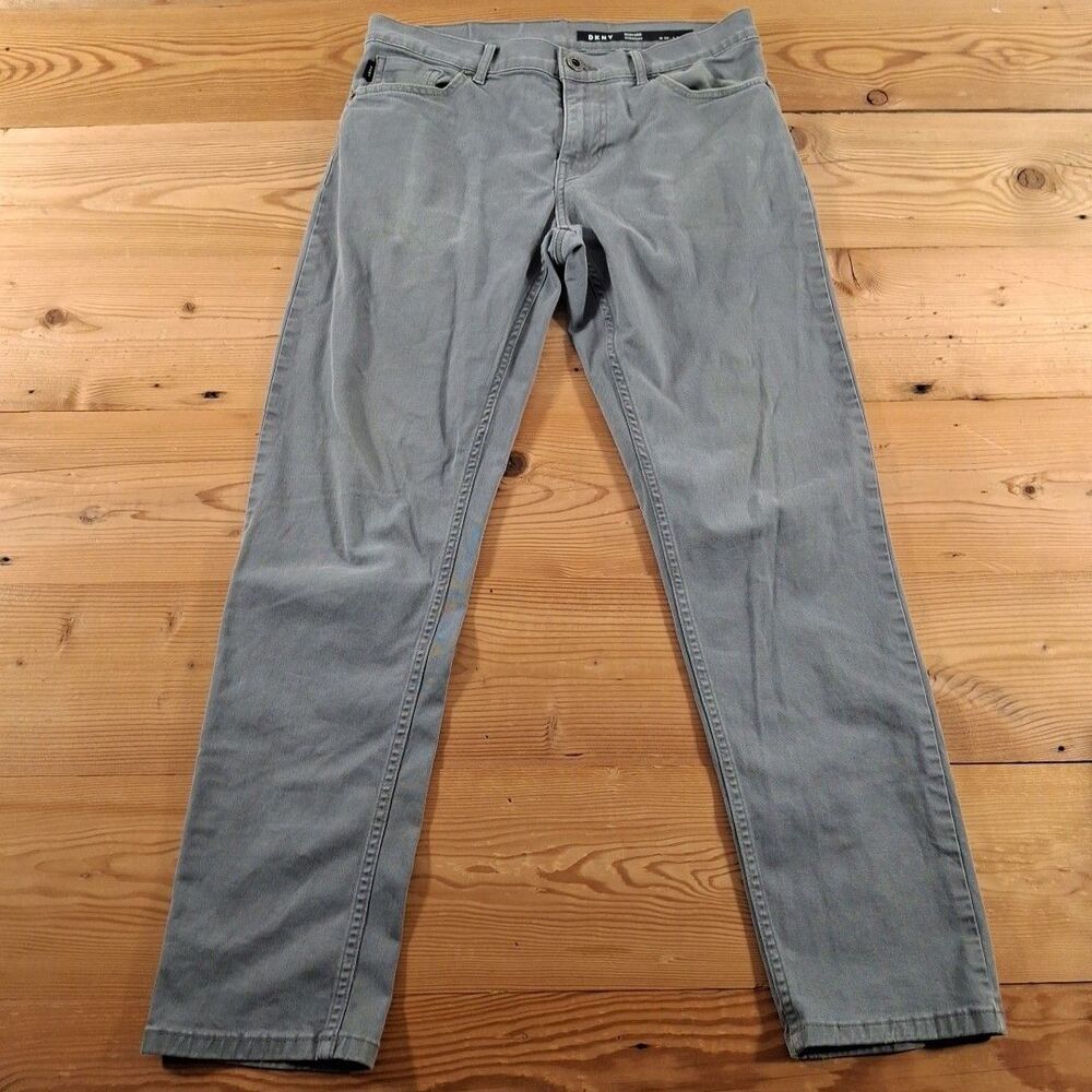Dkny Mens Pants Bedford Straight  30x30 Gray